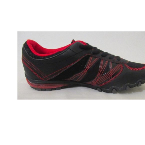 red-on-black sneakers  Sz 7 - Picture 4 of 6